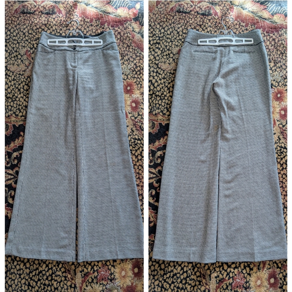 WHBM Houndstooth Wide-Leg Dress Pants 6 - Picture 3 of 6